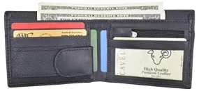 Slim Mens Bifold Wallet Premium Leather Credit Card ID Holder Key Pocket Wallet