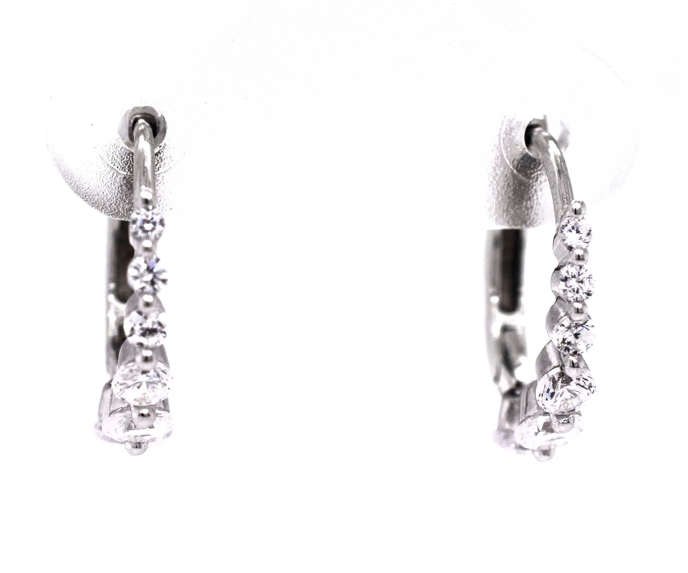 Small Cubic Zirconia Hoops