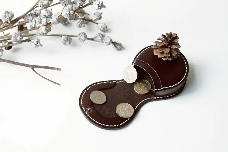 Small Ladies Saddle Coin Purse Cute Leather Wallet Purse for Women
