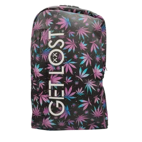 Smell Proof Premium Backpacks l PURPLE BLUE LEAFS