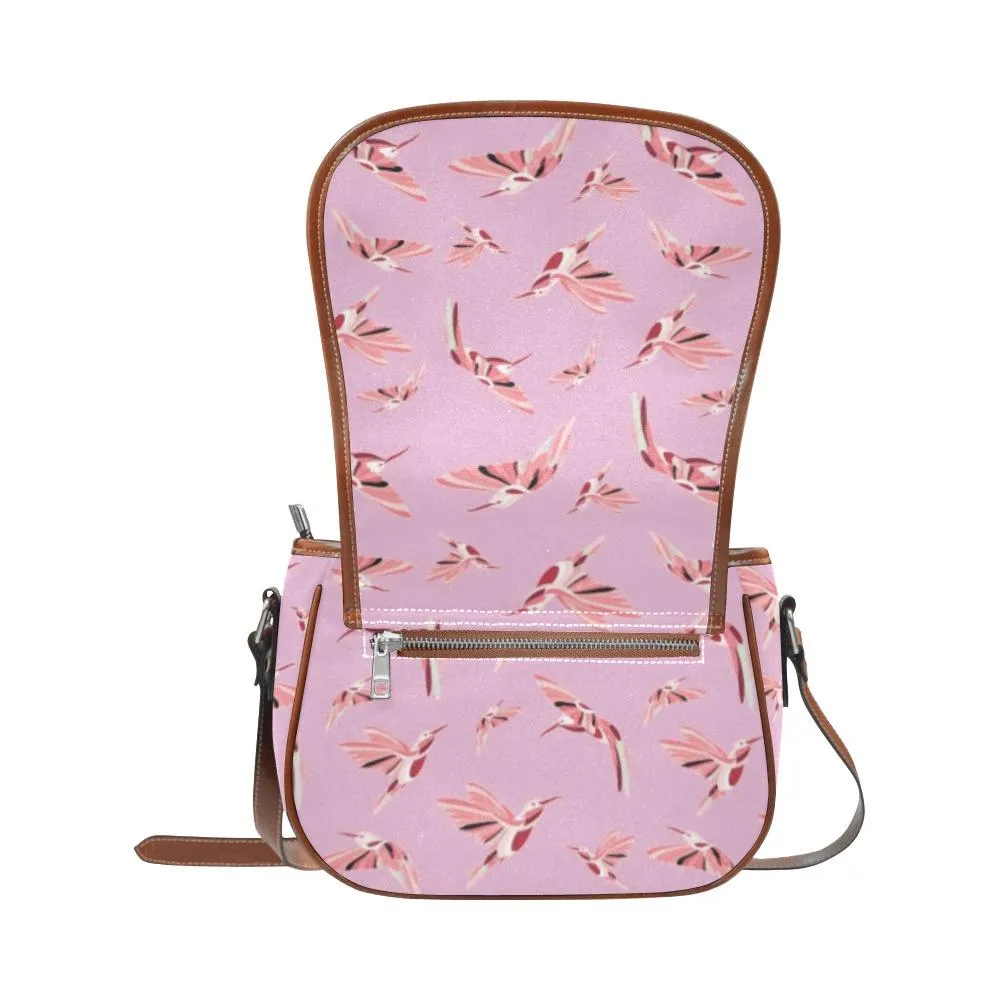 Strawberry Pink Saddle Bag/Small