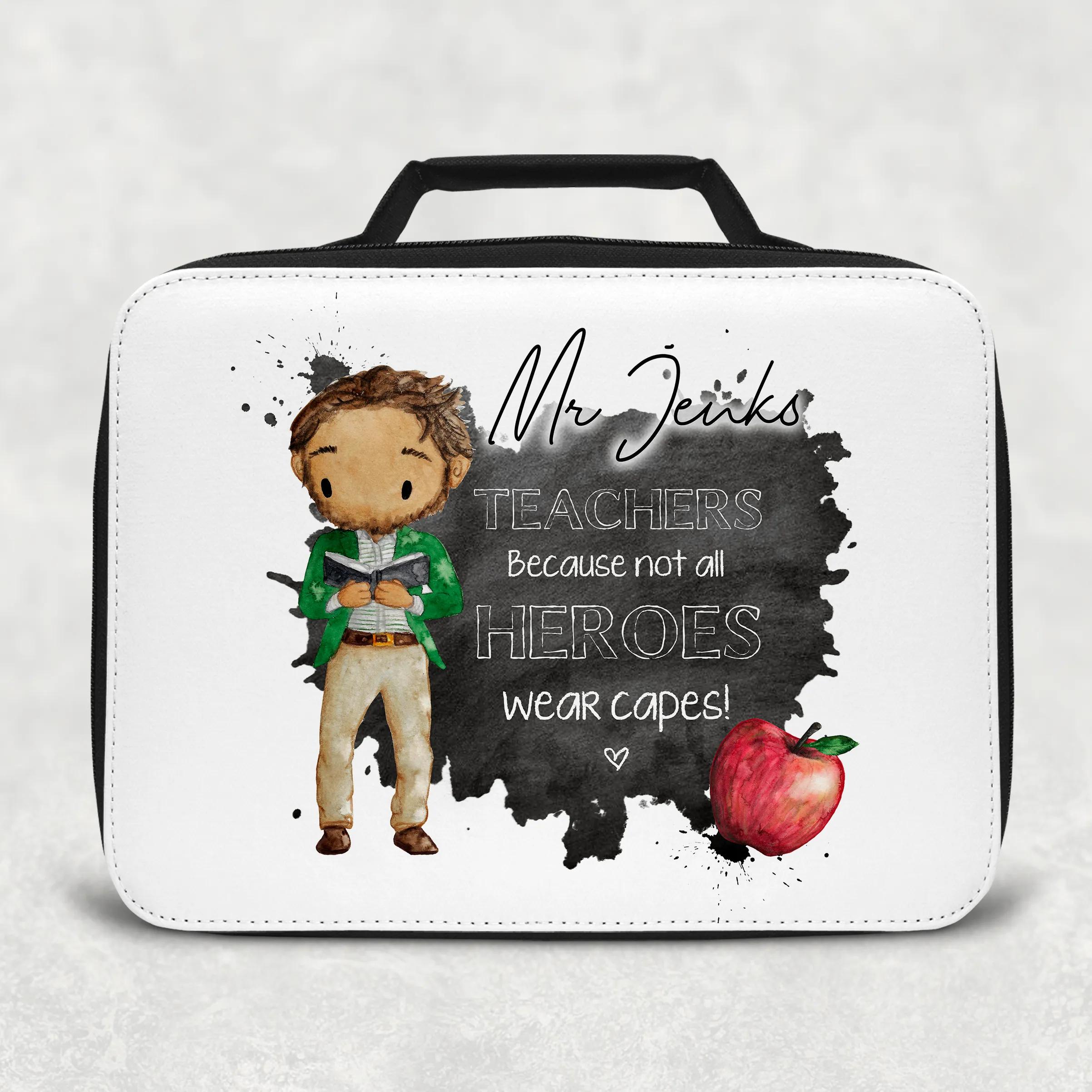 Teacher Superhero Personalised Insulated Lunch Bag