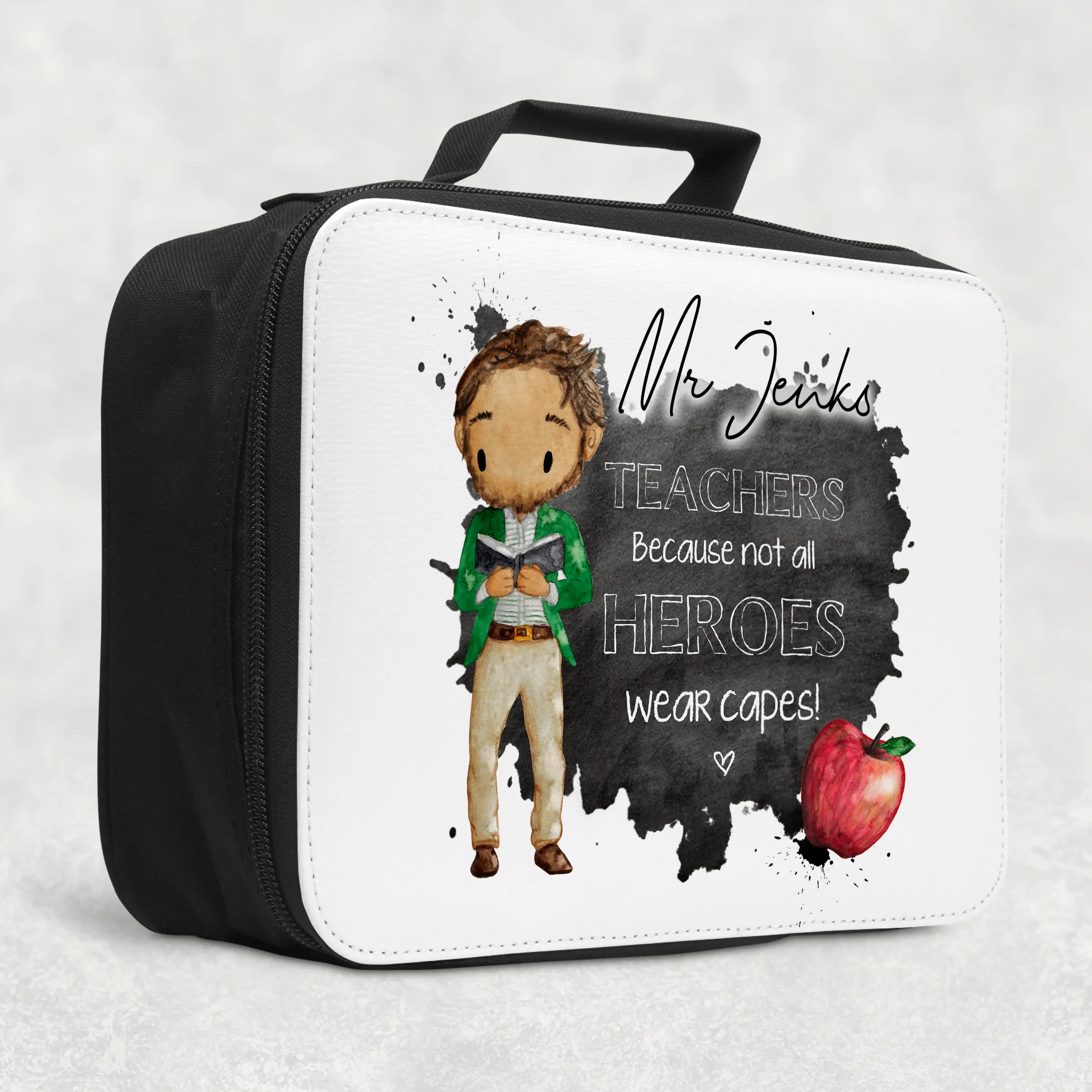 Teacher Superhero Personalised Insulated Lunch Bag