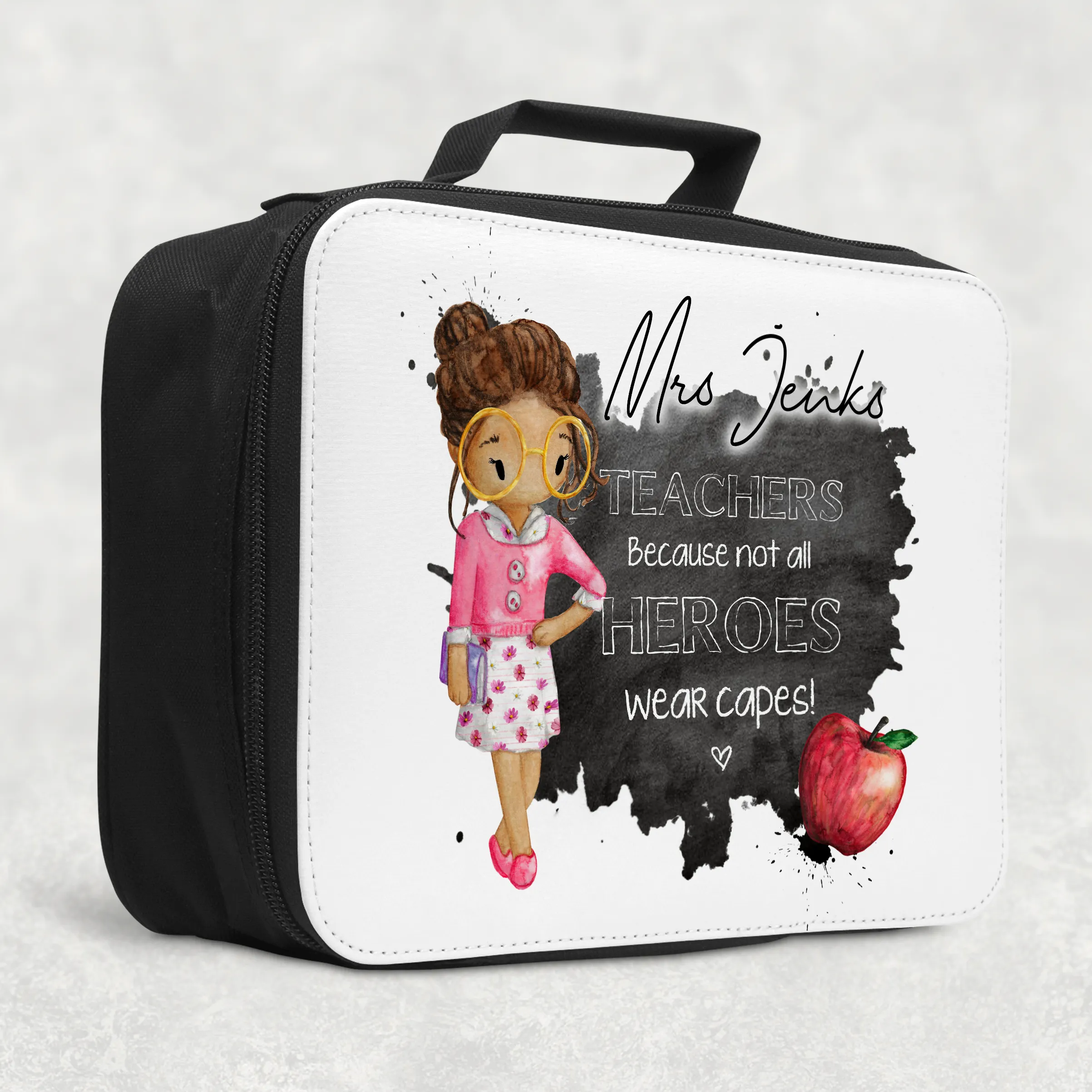 Teacher Superhero Personalised Insulated Lunch Bag