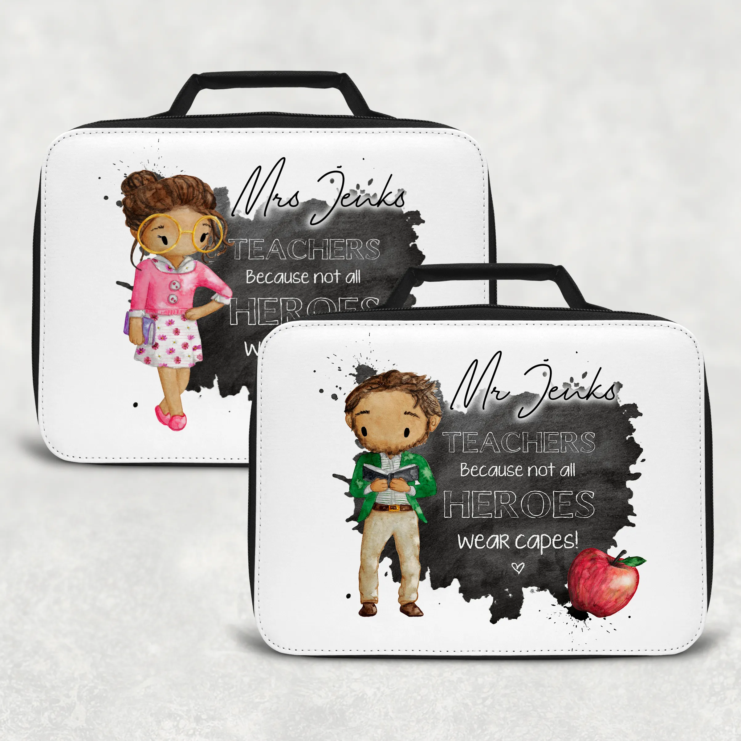 Teacher Superhero Personalised Insulated Lunch Bag