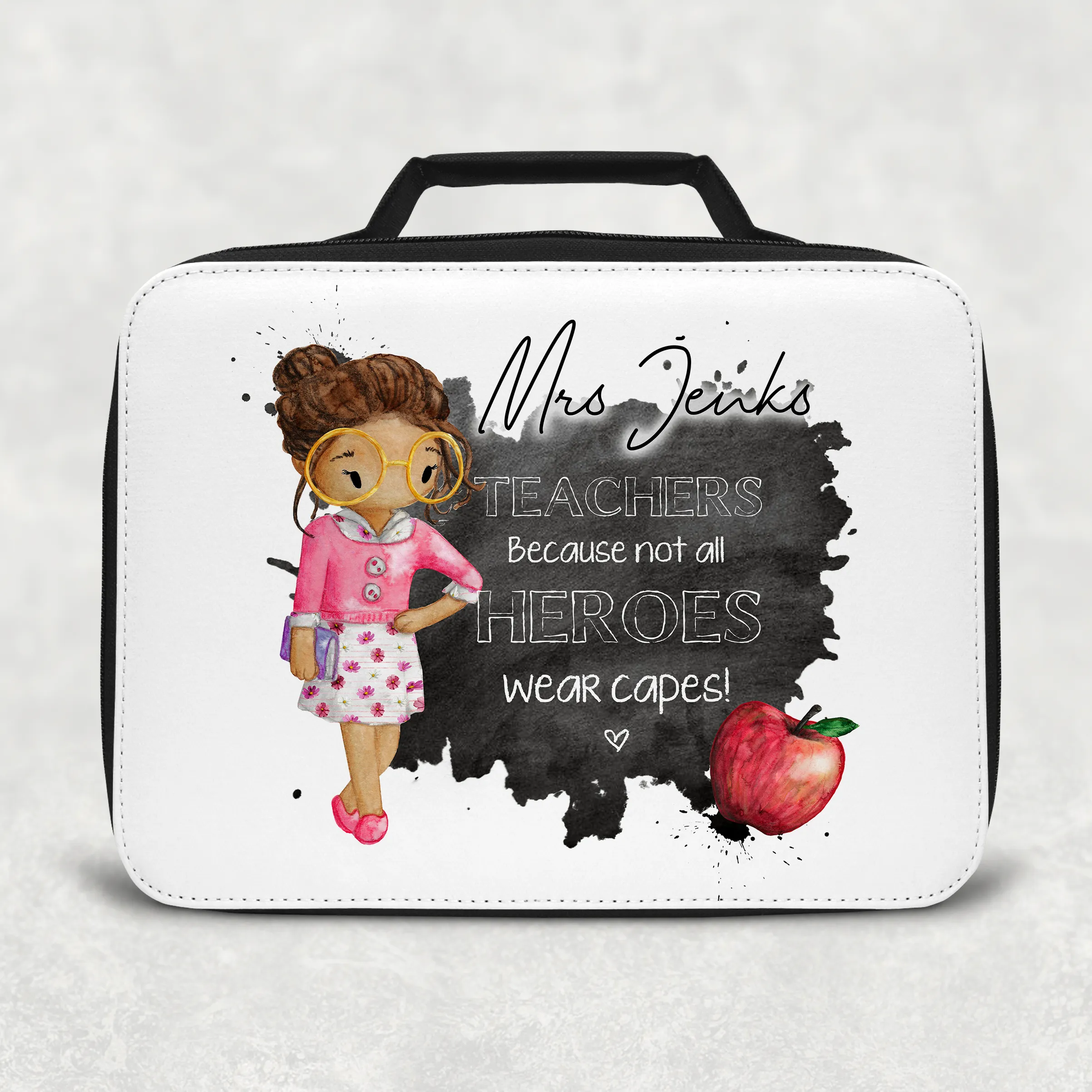 Teacher Superhero Personalised Insulated Lunch Bag