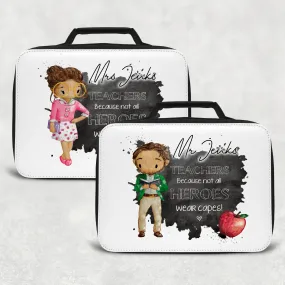 Teacher Superhero Personalised Insulated Lunch Bag