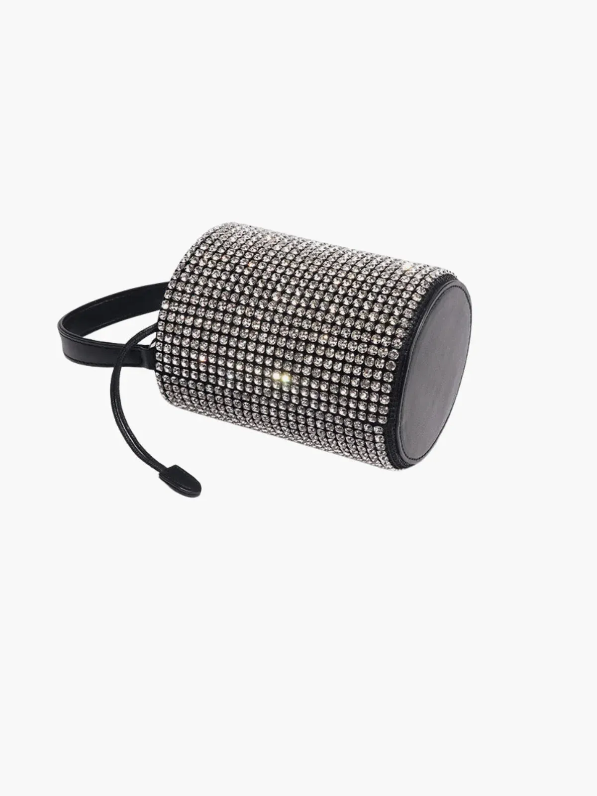 Thalia – Rhinestone mesh – Glam crystal bucket bag