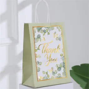 Thank you Mother's Day Gift Wrap Bag Gold Stamping