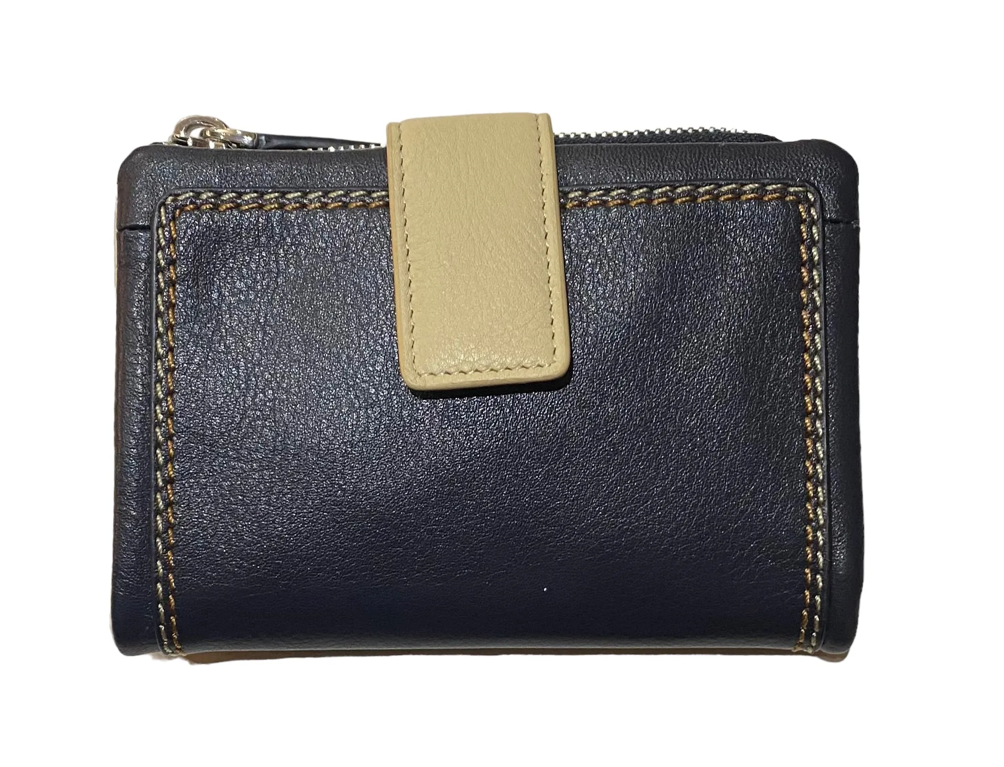 Two Tone Medium Leather Wallet Purse (2 Colours)