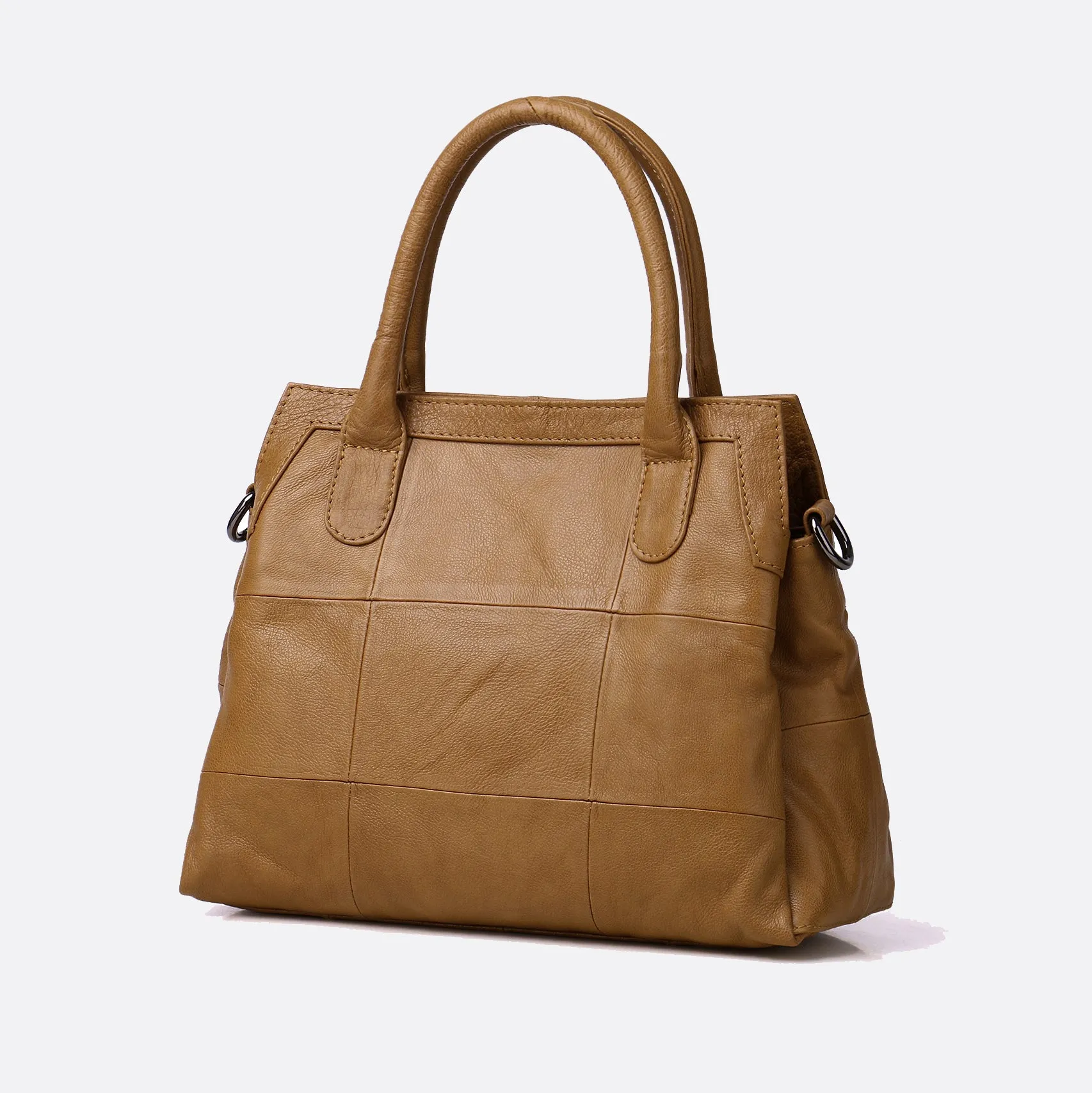 Women's genuine cowhide leather handbag Ingrid V2 design
