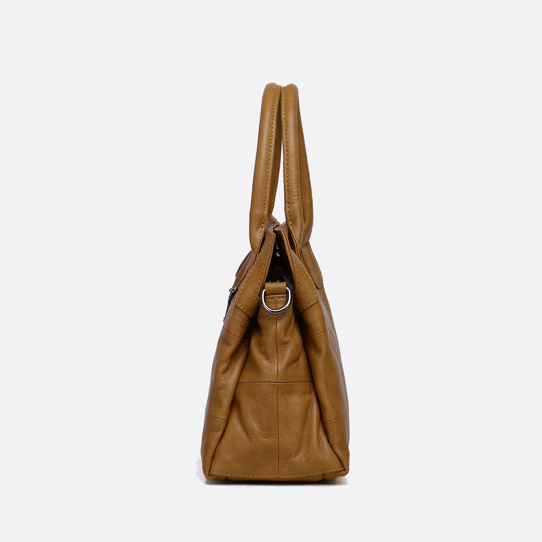Women's genuine cowhide leather handbag Ingrid V2 design