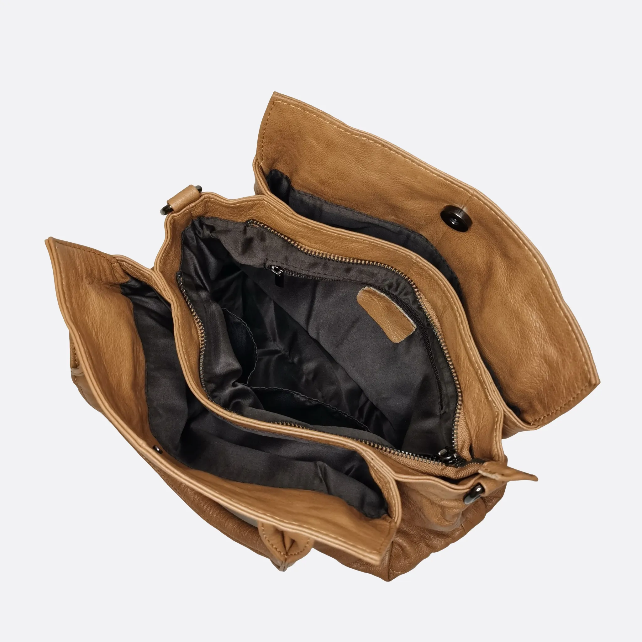 Women's genuine cowhide leather handbag Ingrid V2 design