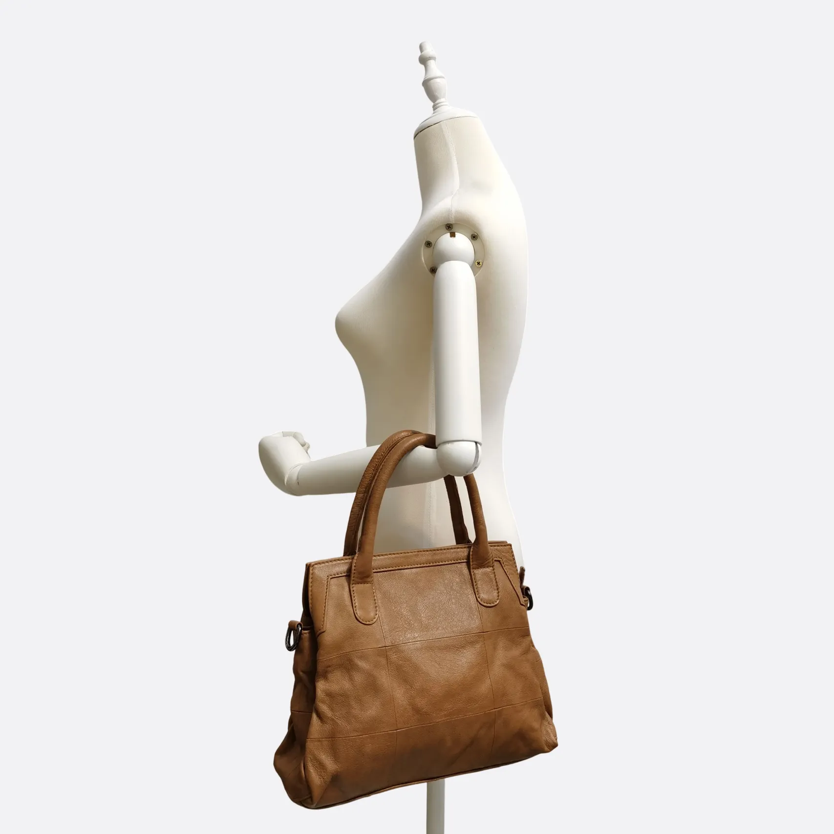 Women's genuine cowhide leather handbag Ingrid V2 design