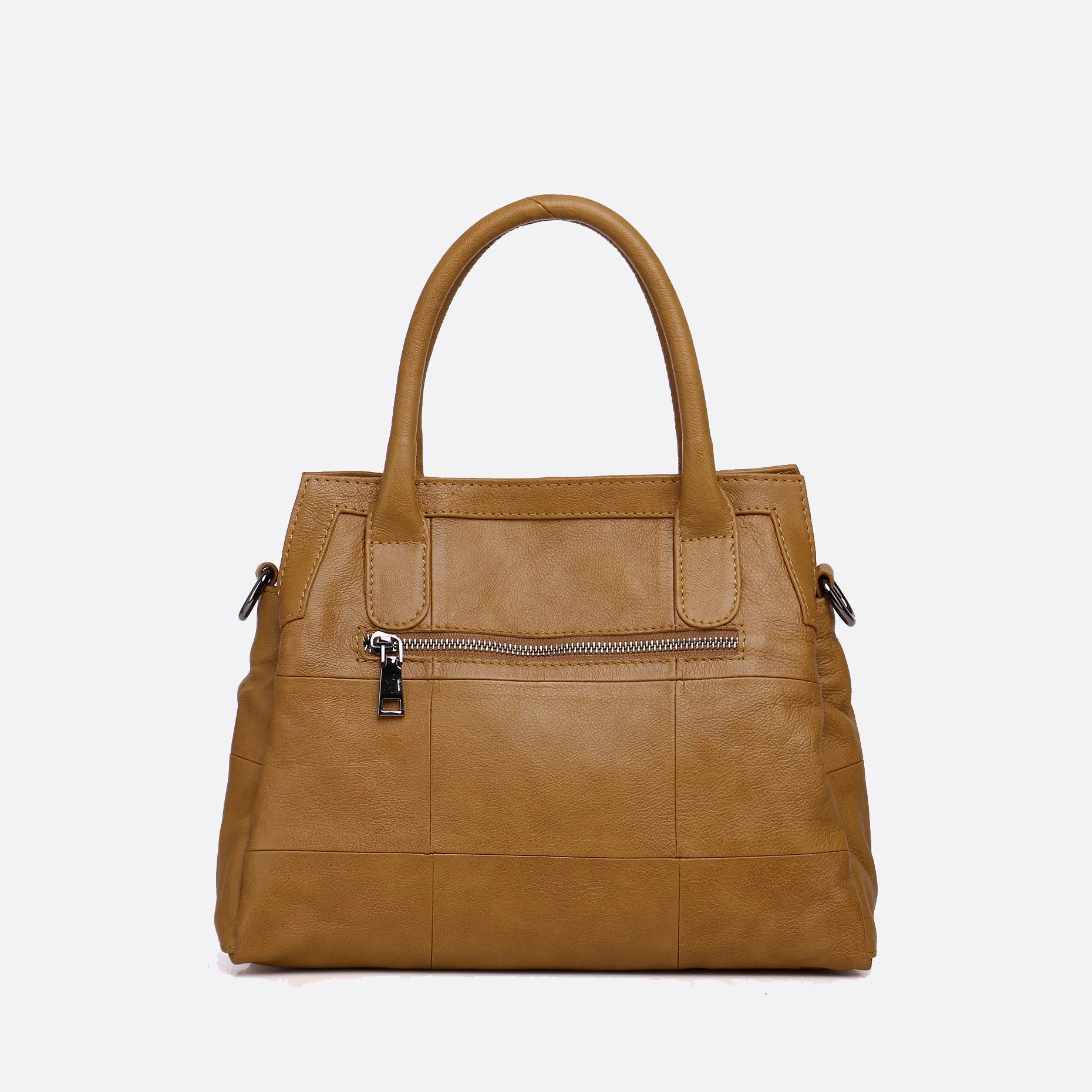 Women's genuine cowhide leather handbag Ingrid V2 design