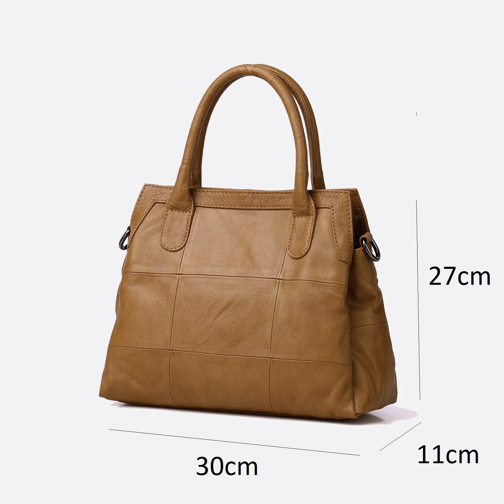Women's genuine cowhide leather handbag Ingrid V2 design