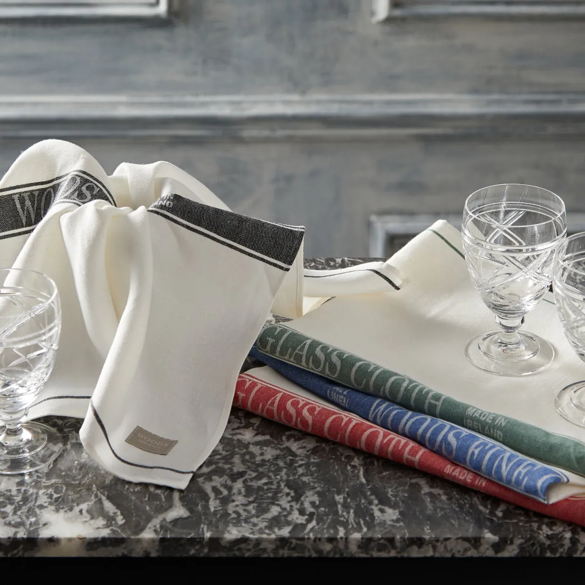 Woods 'Fine Irish Linen' Glass Cloth