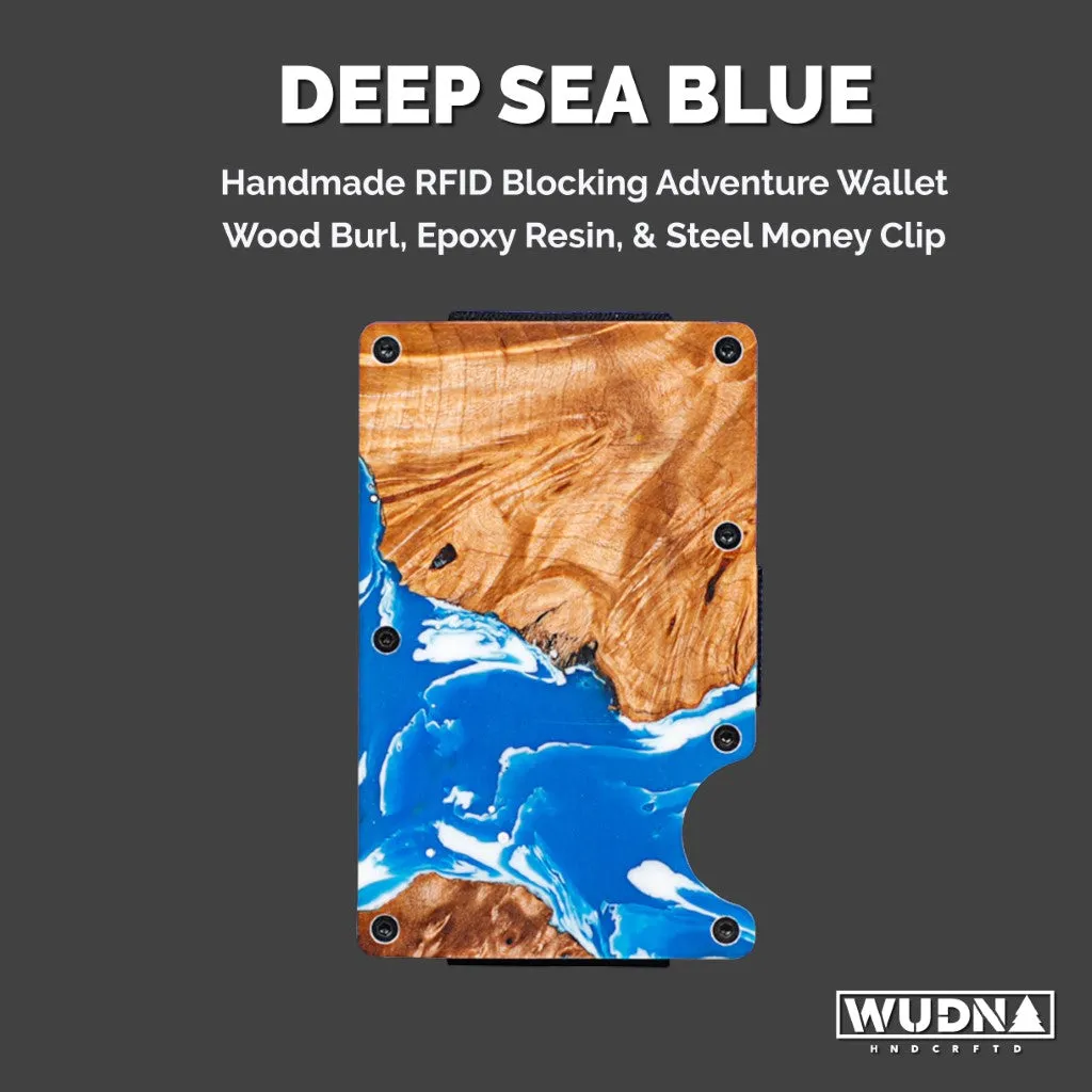 WUDN Adventure Wallet (Resin & Wood Coastline Collection)